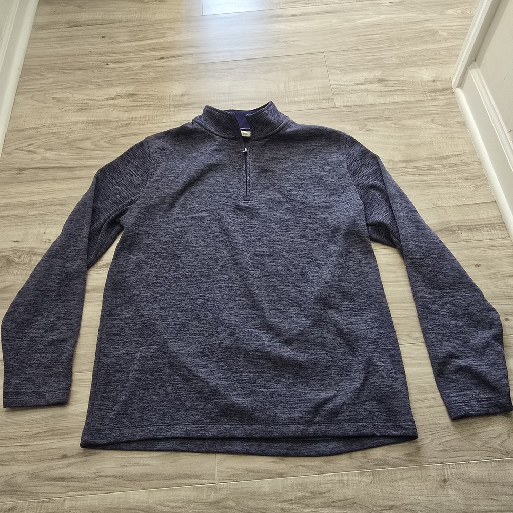Rorie Whelan Men's Sweater 1/4 Zip Golf Pullover Long Sleeve Blue Large